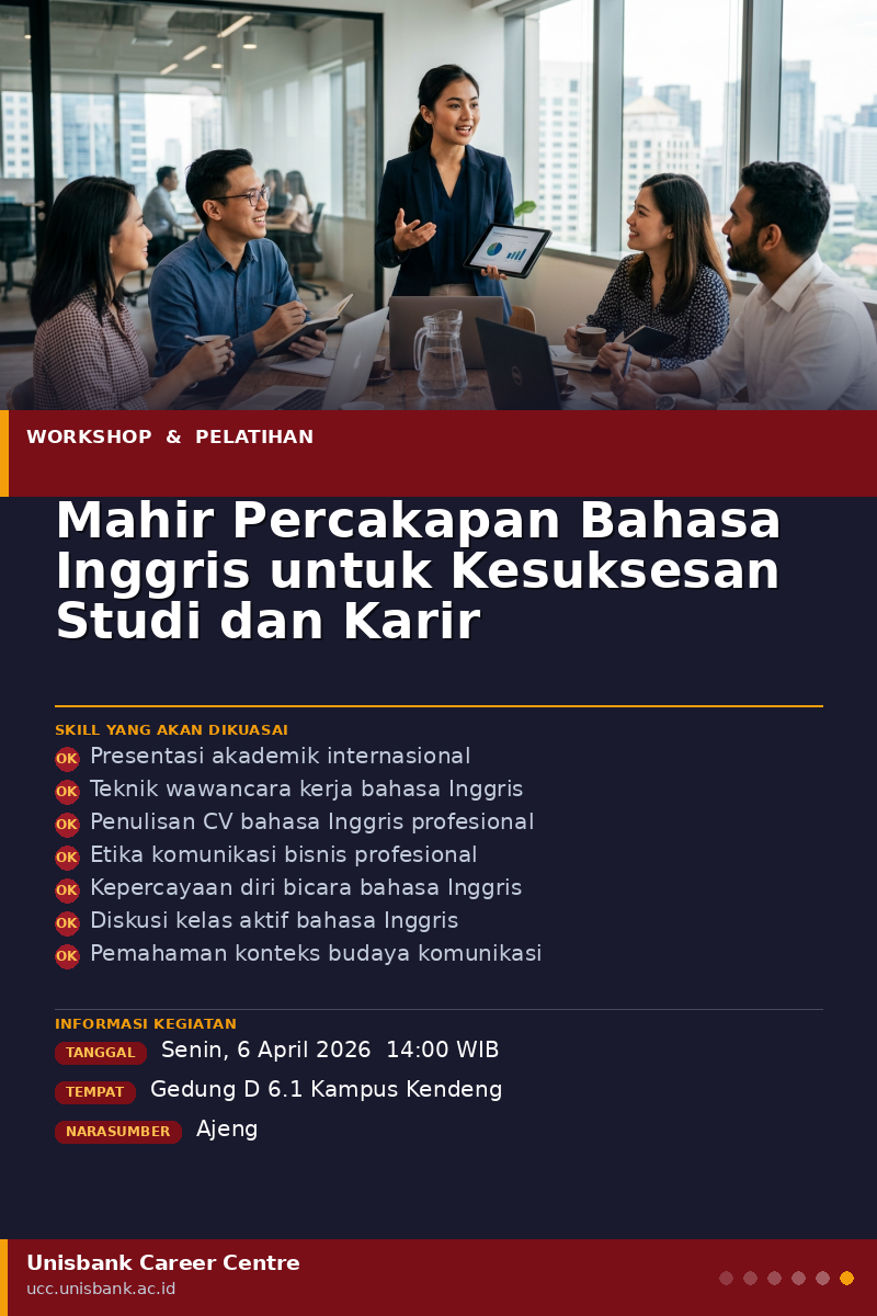Mahir Percakapan Bahasa Inggris untuk Kesuksesan Studi dan Karir